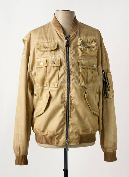 Blouson beige DSQUARED2 pour homme
