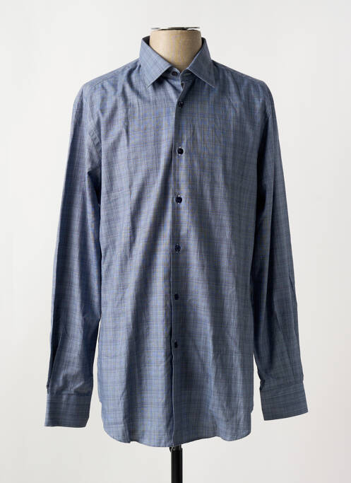 Chemise manches longues bleu PAL ZILERI pour homme