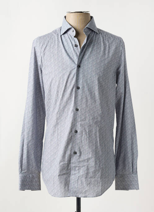 Chemise manches longues gris PAL ZILERI pour homme