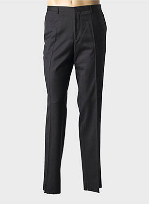 Pantalon droit tissage popeline taille normale noir HUGO BOSS homme