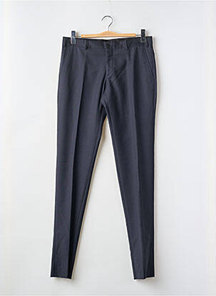 Pantalon slim tissage popeline taille normale noir LAB homme