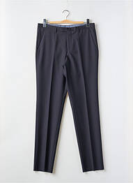 Pantalon droit fermeture zippée sous rabat avec crochet taille normale noir HUGO BOSS homme