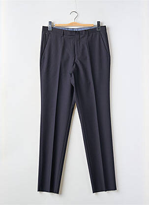 Pantalon droit fermeture zippée sous rabat avec crochet taille normale noir HUGO BOSS homme