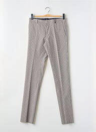 Pantalon chino fermeture zippée sous rabat avec crochet taille normale bleu PAUL SMITH homme