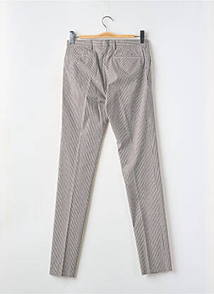 Pantalon chino fermeture zippée sous rabat avec crochet taille normale bleu PAUL SMITH homme