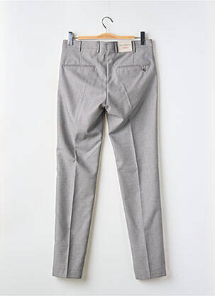 Pantalon chino fermeture zippée sous rabat avec crochet taille normale gris BERWICK homme