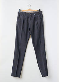 Pantalon chino tissage popeline taille normale bleu MYTHS homme