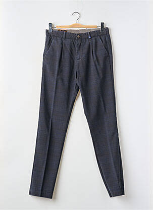 Pantalon chino tissage popeline taille normale bleu MYTHS homme