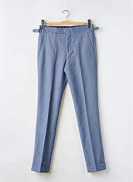 Pantalon chino fermeture zippée sous rabat avec crochet taille normale bleu PAUL SMITH homme