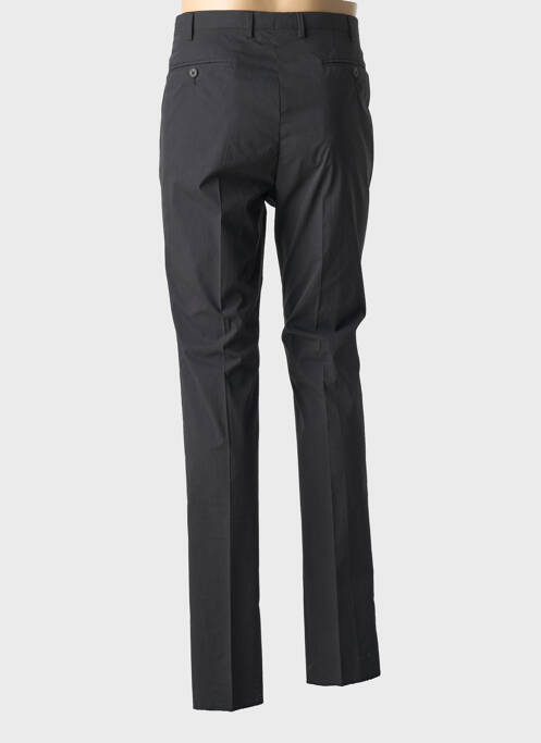 Pantalon droit fermeture zippée sous rabat avec crochet taille normale gris LAB homme