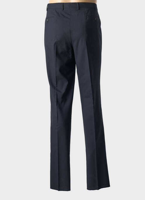 Pantalon droit fermeture zippée sous rabat avec crochet taille normale bleu PAL ZILERI homme