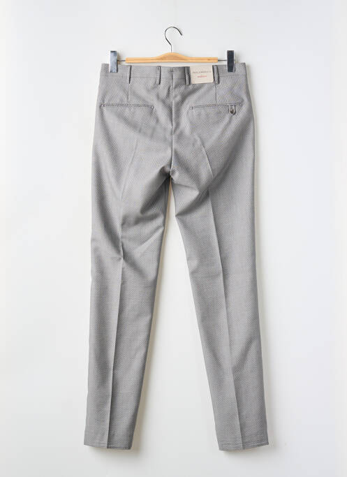 Pantalon chino fermeture zippée sous rabat avec crochet taille normale gris BERWICK homme
