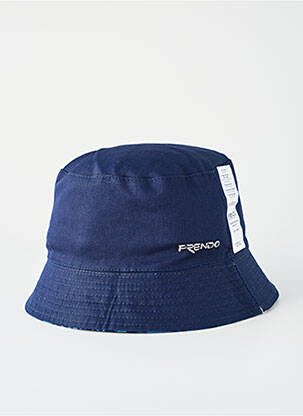 Chapeau tissage popeline bleu FRENDO homme