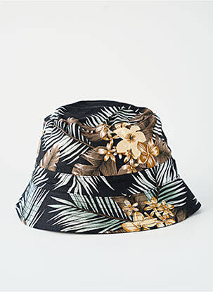 Chapeau tissage popeline noir ISLANDS CROSS homme