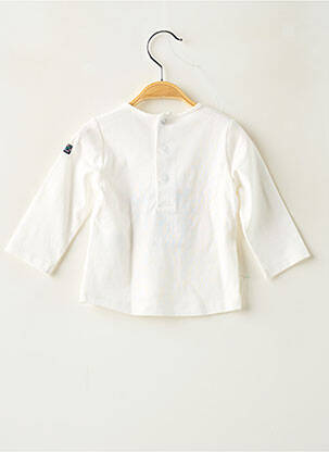 T-shirt coupe cintrée manches longues beige ELLE EST OU LA MER fille