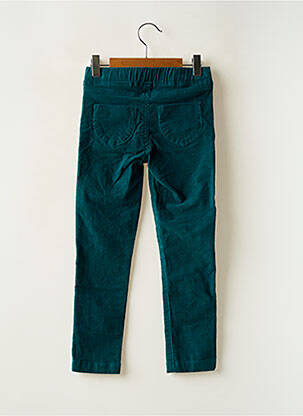 Jegging tissage velours taille élastique vert ELLE EST OU LA MER fille