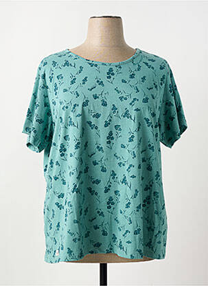 T-shirt coupe droite manches courtes vert RAGWEAR femme