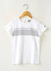 T-shirt blanc ELLE EST OU LA MER pour fille seconde vue