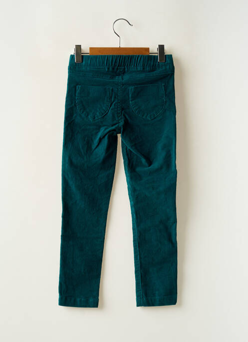 Jegging tissage velours taille élastique vert ELLE EST OU LA MER fille