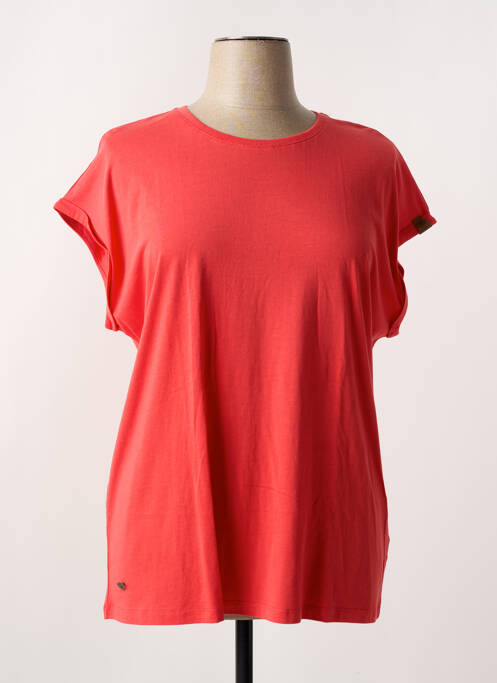 T-shirt coupe droite manches courtes rouge RAGWEAR femme
