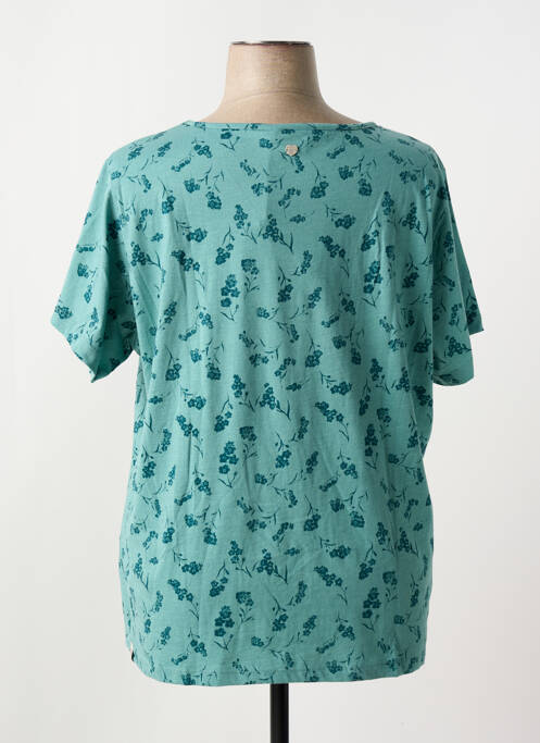 T-shirt coupe droite manches courtes vert RAGWEAR femme