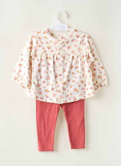 Ensemble pantalon orange ELLE EST OU LA MER pour fille