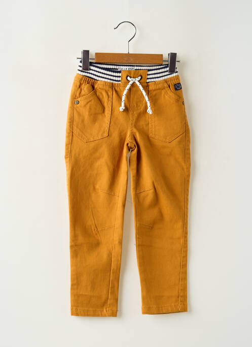 Pantalon slim jaune ELLE EST OU LA MER pour garçon