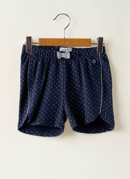 Short bleu ELLE EST OU LA MER pour fille