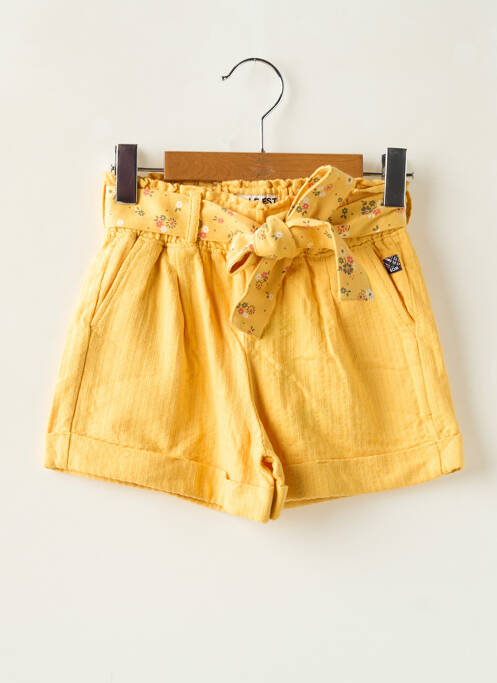 Short jaune ELLE EST OU LA MER pour fille