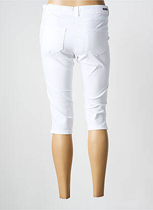 Corsaire stretch taille normale blanc ELLE EST OU LA MER femme