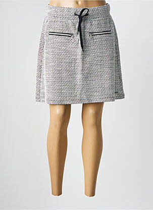 Jupe courte poches gris SUN VALLEY femme
