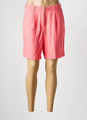 Bermuda taille haute taille haute rose ELLE EST OU LA MER femme