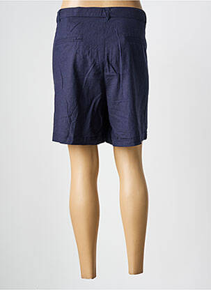 Short fermeture zippée sous rabat boutonné taille normale bleu ELLE EST OU LA MER femme