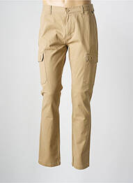 Pantalon cargo slim taille normale marron ELLE EST OU LA MER homme