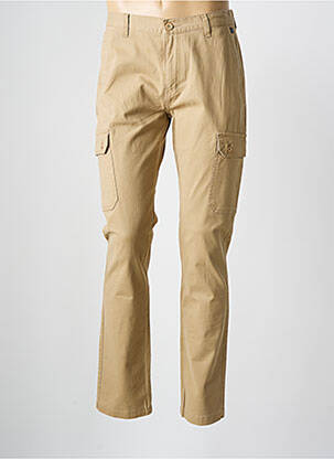 Pantalon cargo slim taille normale marron ELLE EST OU LA MER homme
