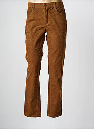 Pantalon slim stretch taille normale marron ELLE EST OU LA MER homme