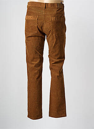 Pantalon slim stretch taille normale marron ELLE EST OU LA MER homme