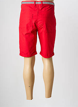 Bermuda tissage popeline taille normale rouge ELLE EST OU LA MER homme