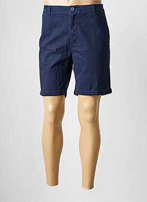 Bermuda tissage popeline taille normale bleu SUN VALLEY homme