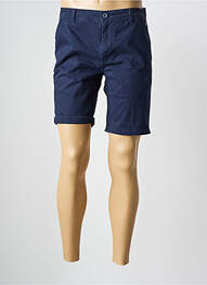 Bermuda tissage popeline taille normale bleu SUN VALLEY homme
