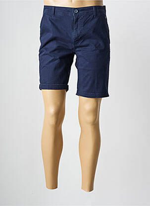 Bermuda tissage popeline taille normale bleu SUN VALLEY homme
