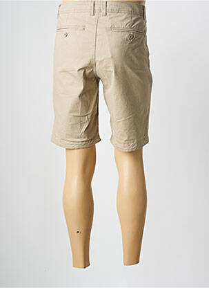 Bermuda tissage popeline taille normale beige SUN VALLEY homme