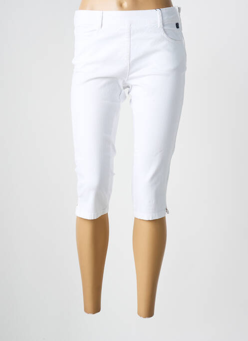 Corsaire stretch taille normale blanc ELLE EST OU LA MER femme