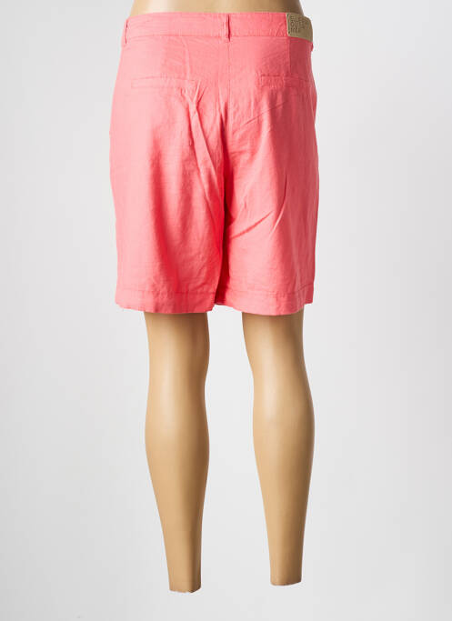 Bermuda taille haute taille haute rose ELLE EST OU LA MER femme