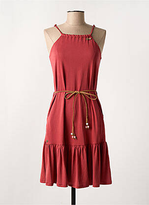 Robe mi-longue doublure fines bretelles orange RAGWEAR femme