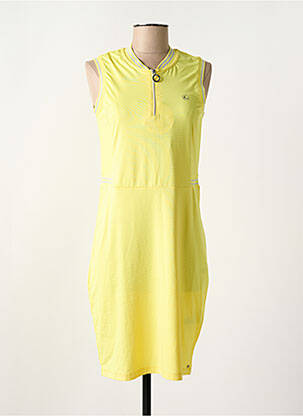 Robe mi-longue sans manche sans manche jaune LUHTA femme