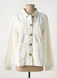 Veste casual coupe droite beige ELLE EST OU LA MER femme
