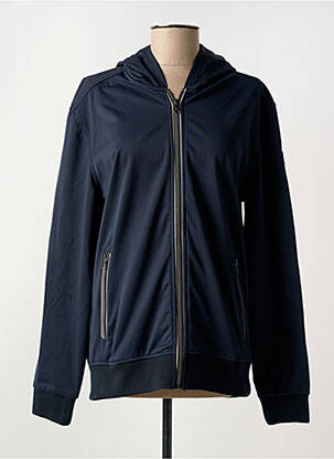 Veste casual col rond bleu SUN VALLEY femme