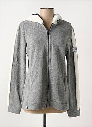 Veste casual col rond gris SKIDRESS femme
