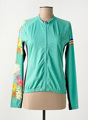 Veste casual col rond vert RUKKA femme